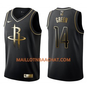 Maillot NBA Houston Rockets Gerald Green 14 Nike Noir Golden Edition Swingman - Homme